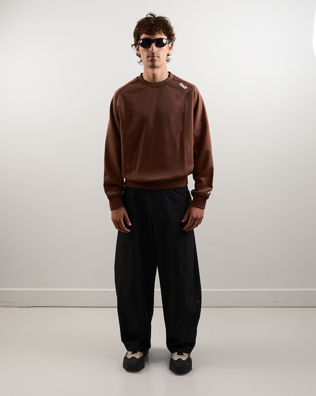 Waffle-Knit Sweater