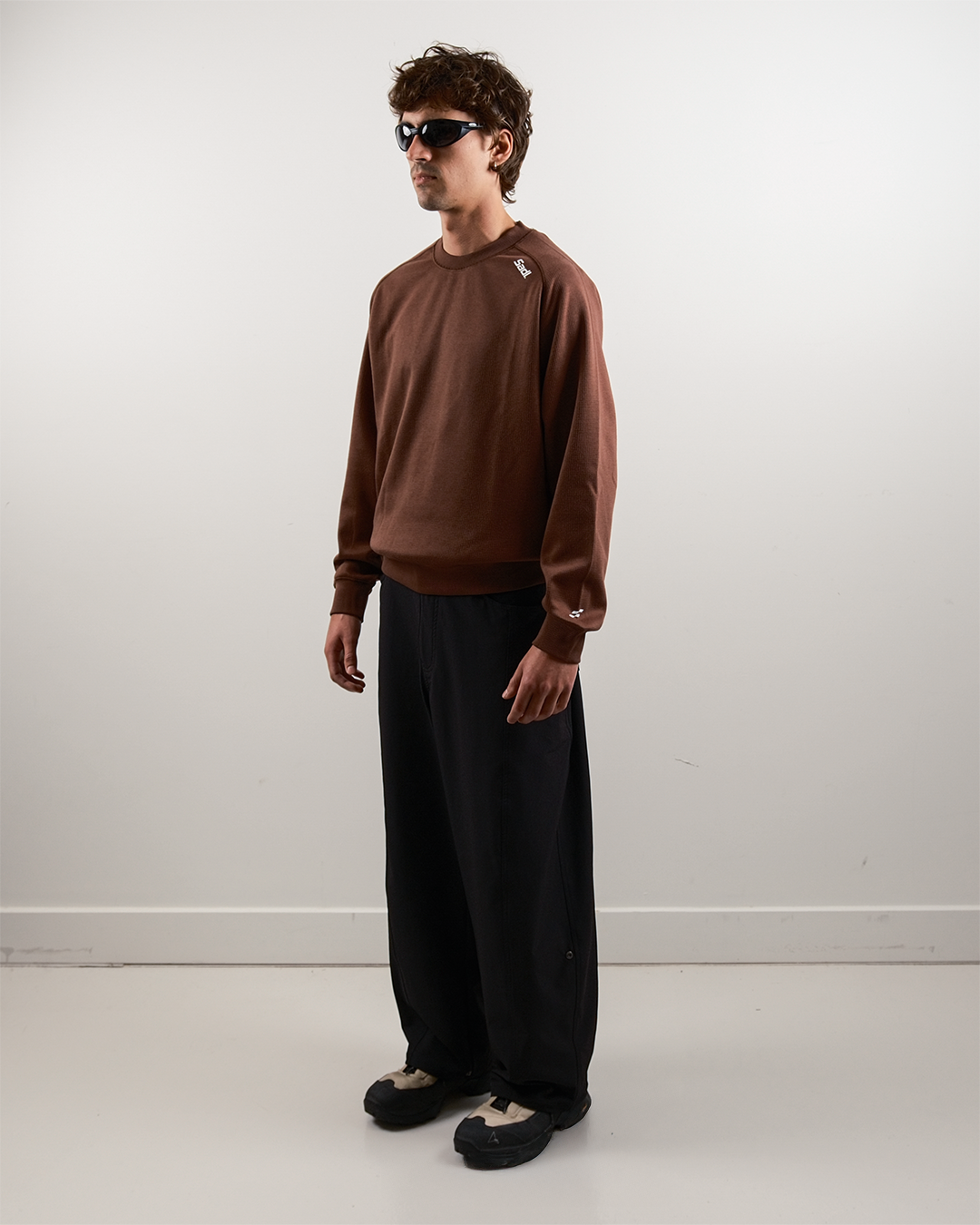 Waffle-Knit Sweater